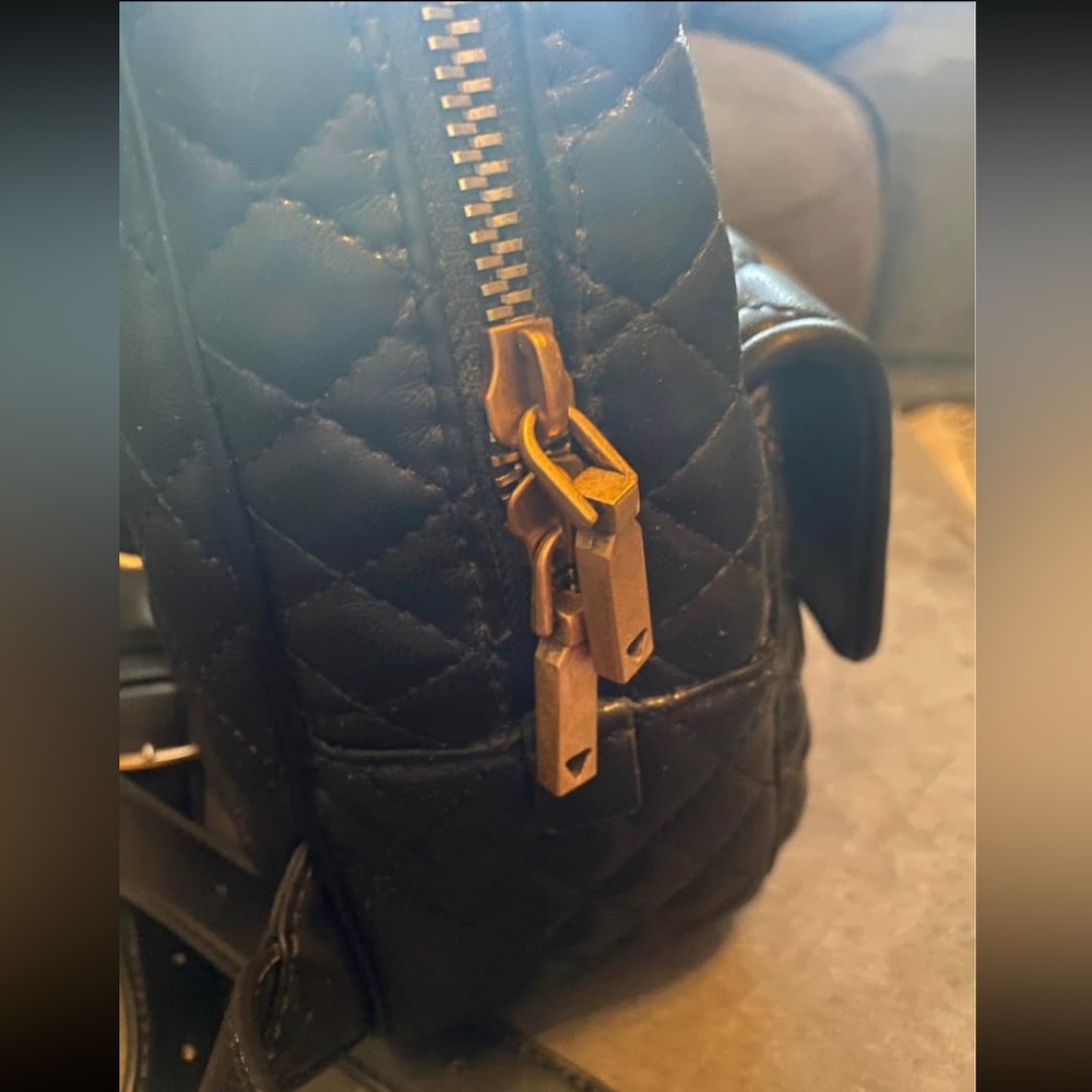 GUESS Black Quilted Backpack - Picture 8 of 10
